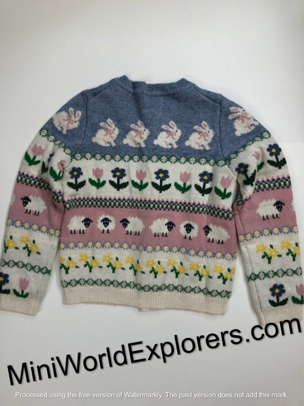 NWOT Mini Boden Edie Fair Isle Cardigan - Picture 9 of 9